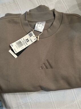 adidas Men's Crewneck Sweatshirt in Taupe Brown